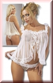 Babydoll mit Slip weiß