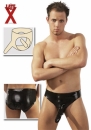 Herren Latex Slip, Penishülle und Innendildo