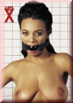 Latex Mundknebel schwarz