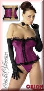 Corsage Brombeere/Schwarz