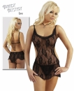 schwarzes Dessous Kleidchen und String
